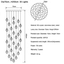 DecorBites™ Diamond Crystal Ball Chandelier LED Hanging Lamp Gold Fixture