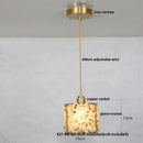 DecorBites™ Crystal Glass LED Pendant Lamp, Adjustable Modern Luxury Hanging Lights
