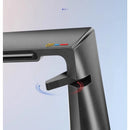 DecorBites™ Gold Waterfall Basin Faucet: Gray Mixer Tap, Single Handle Hot and Cold Lavatory