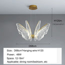DecorBites™ LED Butterfly Ceiling Chandelier - Luxury Pendant Light for Bedroom, Living & Dining Room