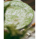 DecorBites™ Green Flower Print Dinner Plate