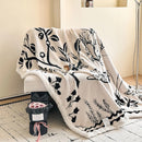 DecorBites™ Double-Layer Jacquard Lamb Wool Blanket - Cozy Sofa Throw for Winter Home Comfort