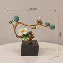 DecorBites™ Golden Tree Plum Blossom Crystal Handicraft Décor for Home Settings