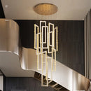DecorBites™ Crystal LED Pendant Light Luxury Stairs Lustre Modern Lighting Fixture