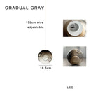 DecorBites™ Clear Glass Pendant Light Dimmable LED Luxury Hanging Lamp
