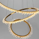 DecorBites™ Crystal Chandelier: Stair Pendant Lamp, Living Room & Interior Lighting