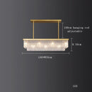 DecorBites™ Crystal LED Chandelier: Minimalist Luxury Lighting for Dinning Table
