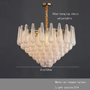 DecorBites™ Gold Glass Pendant Light for Dining Table & Hotel, Modern Foyer Ceiling Lamps