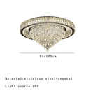 DecorBites™ Cone Crystal Ceiling Chandelier - Stainless Steel Luxury Living Room Decoration