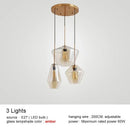 DecorBites™ Glass Chandelier Lighting for Home Dining Room Kitchen Decor Pendant Lights