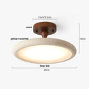 DecorBites™ LED Ceiling Light Fixture Yellow Stone White PE Shade Plafond Lamp