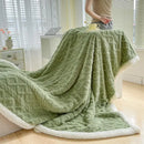 DecorBites™ Lambswool Coral Flannel Blanket for Home & Office - Cozy Sofa & Bed Cover