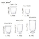 DecorBites™ Heat-Resistant Double Wall Glass Cup | Versatile Drinkware for Home