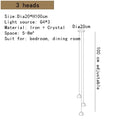 DecorBites™ Crystal LED Ceiling Chandeliers Bedroom Living Room Staircase Pendant Lamp