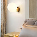 DecorBites™ Glass Round Ceiling Lamp Brass Metal Lights for Hallway and Aisle