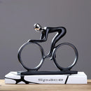 DecorBites™ Abstract Resin Cyclist Statue Bike Rider Figurine for Office Living Room