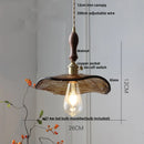 DecorBites™ Amber Glass Pendant Light with Adjustable Wire for Dining Room and Kitchen