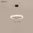 DecorBites™ Gold Crystal Ring Chandelier for Living Room and Restaurant Décor