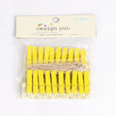 Assorted colorful heart mini wooden clips bedroom photo decor