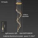 Modern gold decorbites crystal chandelier for living room staircase