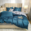 DecorBites™ Egyptian Cotton Bedding Set with Sheet Pillowcase Blanket Cover - Queen King Size