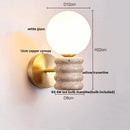 DecorBites™ Japanese Style LED Wall Lamp with Pull Chain and White Glass