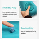Portable Neck Pillow – Inflatable Flocking Travel Pillow