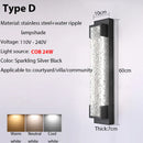 DecorBites™ Dimmable LED Stainless Steel Outdoor Wall Sconce for Villa Garage Garden Courtyard