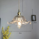 DecorBites™ Glass Industrial Pendant Light: Loft Style Fixture with Copper Socket for Home Decor