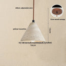 DecorBites™ Iron LED Pendant Light Fixture for Home Living Room, Restaurant Yellow Travertine Ball Hang Lamp