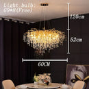 DecorBites™ Crystal Drop Chandelier for Dining Living Room Bedroom Luxury Decor