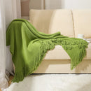 DecorBites™ Knitted Nordic Sofa Blanket - Soft Wool Blend Bed End Towel for Hotel Bedroom Decor