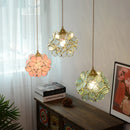 DecorBites™ Glass Copper LED Pendant Lamp | Nordic Modern Luxury Hanging Light