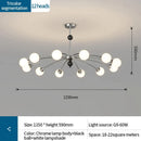 DecorBites™ Cream Wind Chandelier: Luxury Postmodern Hall Lamp for Living Room, Bedroom, and Restaurant
