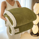 DecorBites™ Cozy Carved Velvet Blanket | Warm, Soft & Breathable | Autumn Winter Sofa Bed Throw