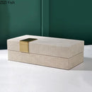 DecorBites™ Leather Jewelry Box: Chic Storage Solution for Dresser or Desk