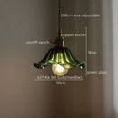 DecorBites™ Green Stripe Glass Pendant Lamp Fixture for Home Decor & Kitchen Lighting