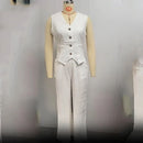 Women Sleeveless Vest – Colorblock Collage Pants Casual Suit