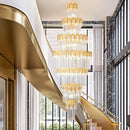 DecorBites™ Crystal Staircase Chandelier: Luxurious European Style for Villa Living