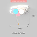 DecorBites™ Kids Ceiling Chandelier - Colorful Acrylic Ballon White Pink Lamps with Remote Control
