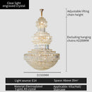 DecorBites™ Crystal Duplex Decorative Luxury Lighting for Hotel Lobbies and Living Rooms