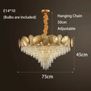 DecorBites™ Crystal Tassles Pendant Light 2024 | Modern Luxury Chandelier for Living Room