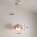 DecorBites™ Cream Flower Pendant Light: Modern Nordic Styling Chandelier for Bedroom & Living Room
