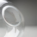 DecorBites™ Hand Blown Clear Glass Globe Lamp Shade with 2 Ends Opening, D18cm Glass Cover Ball Lampshade