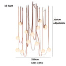 DecorBites™ Glass Ball Pendant Lamp for Loft Living Dining Room, LED Lighting