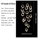 DecorBites™ Circle Ring LED Chandelier Light for Luxe Living Spaces