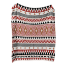 Bohemian flower knitted throw blanket cream floral bedroom decor