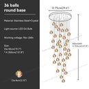 DecorBites™ Crystal Bubble Ball Pendant Light for Home Decor and Hospitality Spaces