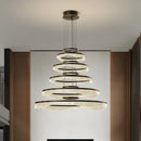 DecorBites™ Acrylic Living Room Chandelier Pendant Light Fixture_LED Hanging Lamp