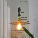 DecorBites™ Amber Glass Pendant Light with Adjustable Wire for Dining Room and Kitchen